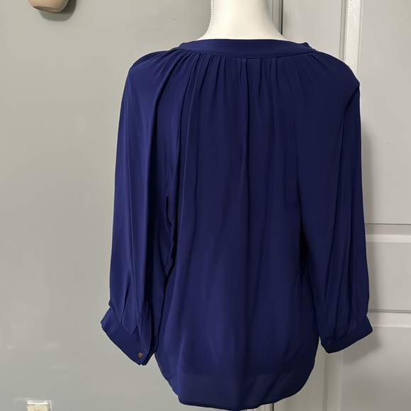 Greylin Purple/Dark Blue Blouse- Medium - Picture 4 of 5